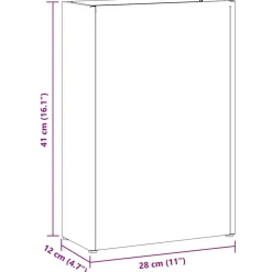vidaXL Productos Del Hogar-Soporte para sombrilla 28 x 12 x 41 cm Acero