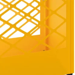 vidaXL Soporte para sombrilla 28 x 12 x 41 cm Acero Amarillo mostaza New