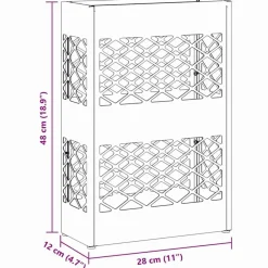 vidaXL Productos Del Hogar-Soporte para sombrilla 28 x 12 x 41 cm Acero