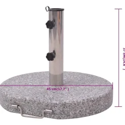 vidaXL Jardín-Soporte para sombrilla 45 cm