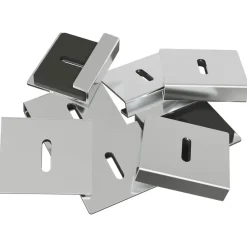 vidaXL Accesorios De Bricolaje-Soporte para Sostener Espejo 2 pcs Níquel 35 x 30 x 8,3 mm