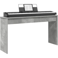 vidaXL Arte Y Ocio-Soporte para teclado Gris Concreto 120 x 32 x 64 cm