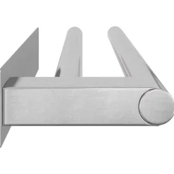 vidaXL Soporte para toallas 40 x 9 x 4 cm Acero inoxidable Plateado Hot