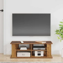vidaXL Soporte para TV Madera vieja 96 x 35 x 33,5 cm Madera envejecida Discount