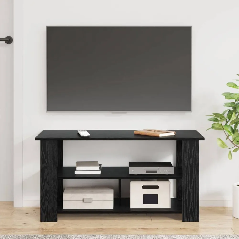 vidaXL Soporte para TV 100 x 40 x 50 cm Roble negro New