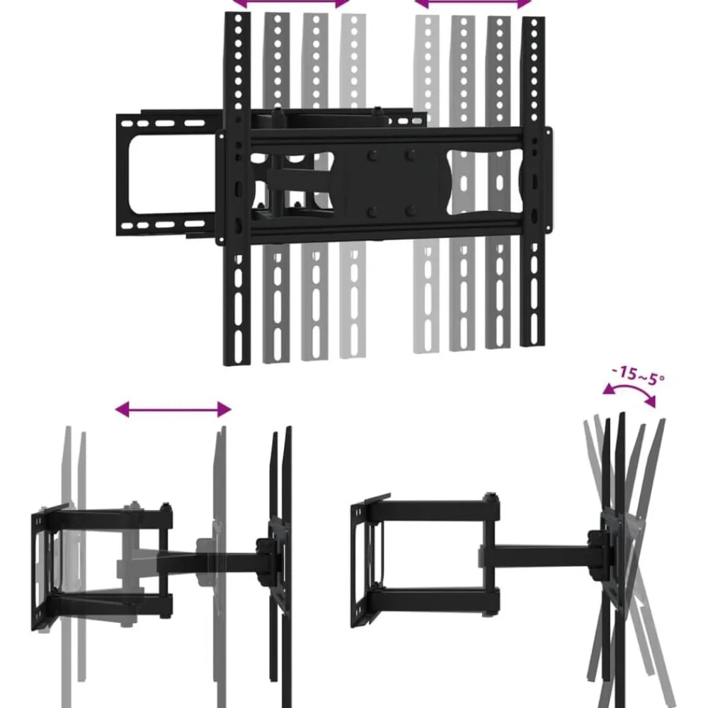 vidaXL Soporte pared TV pantalla 26''-70'' Max VESA 400x400 mm 40 kg Hot