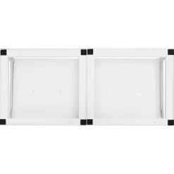 vidaXL Accesorios Para Electrodomésticos-Soporte pedestal doble lavadora con estantes extraíbles