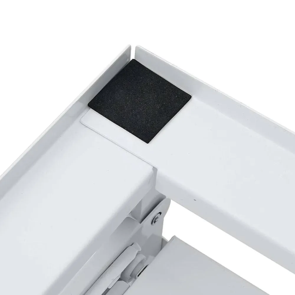 vidaXL Accesorios Para Electrodomésticos-Soporte pedestal doble lavadora con estantes extraíbles