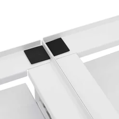 vidaXL Accesorios Para Electrodomésticos-Soporte pedestal doble lavadora con estantes extraíbles