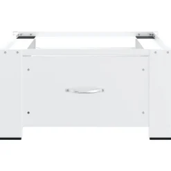 vidaXL Soporte pedestal para lavadora con cajón Blanco New