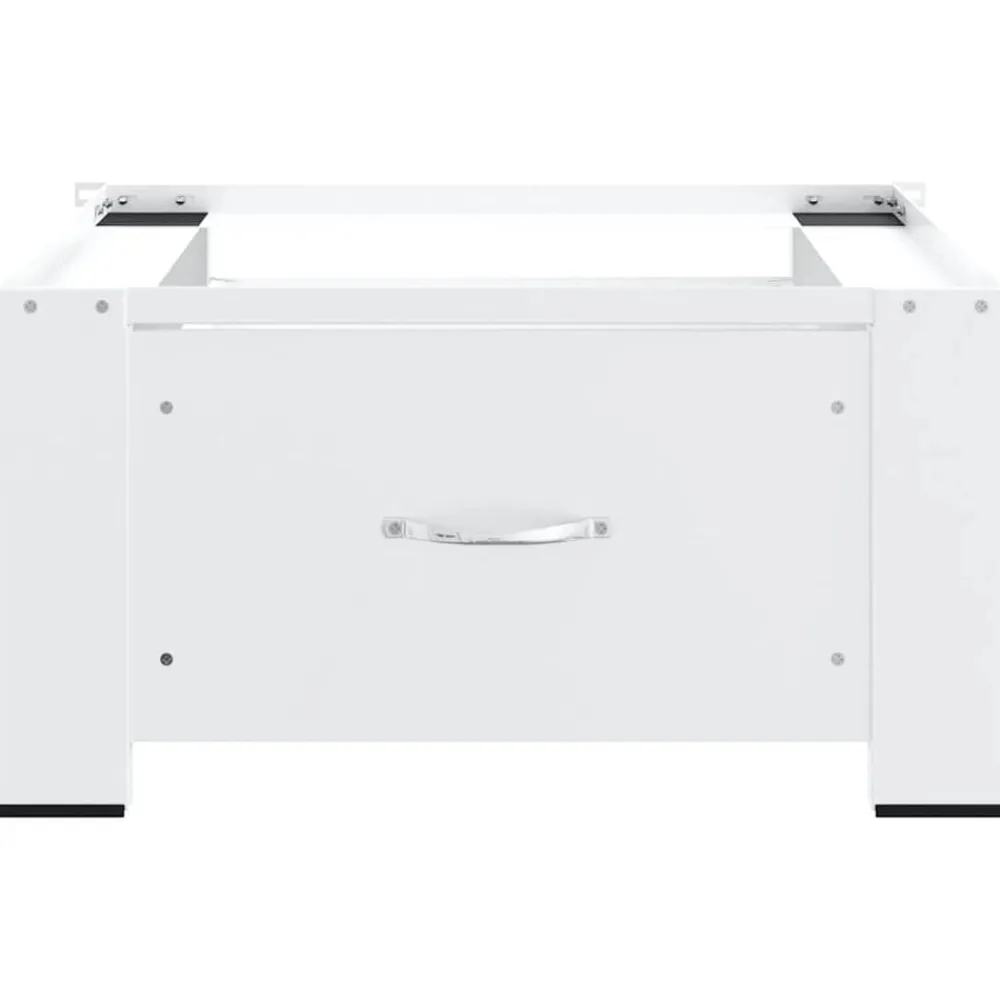 vidaXL Soporte pedestal para lavadora con cajón Blanco New