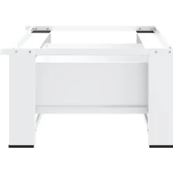 vidaXL Soporte pedestal para lavadora con cajón Blanco New
