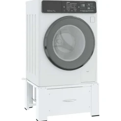 vidaXL Soporte pedestal para lavadora con cajón Blanco New