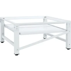 vidaXL Accesorios Para Electrodomésticos-Soporte pedestal para lavadora con estante extraíble