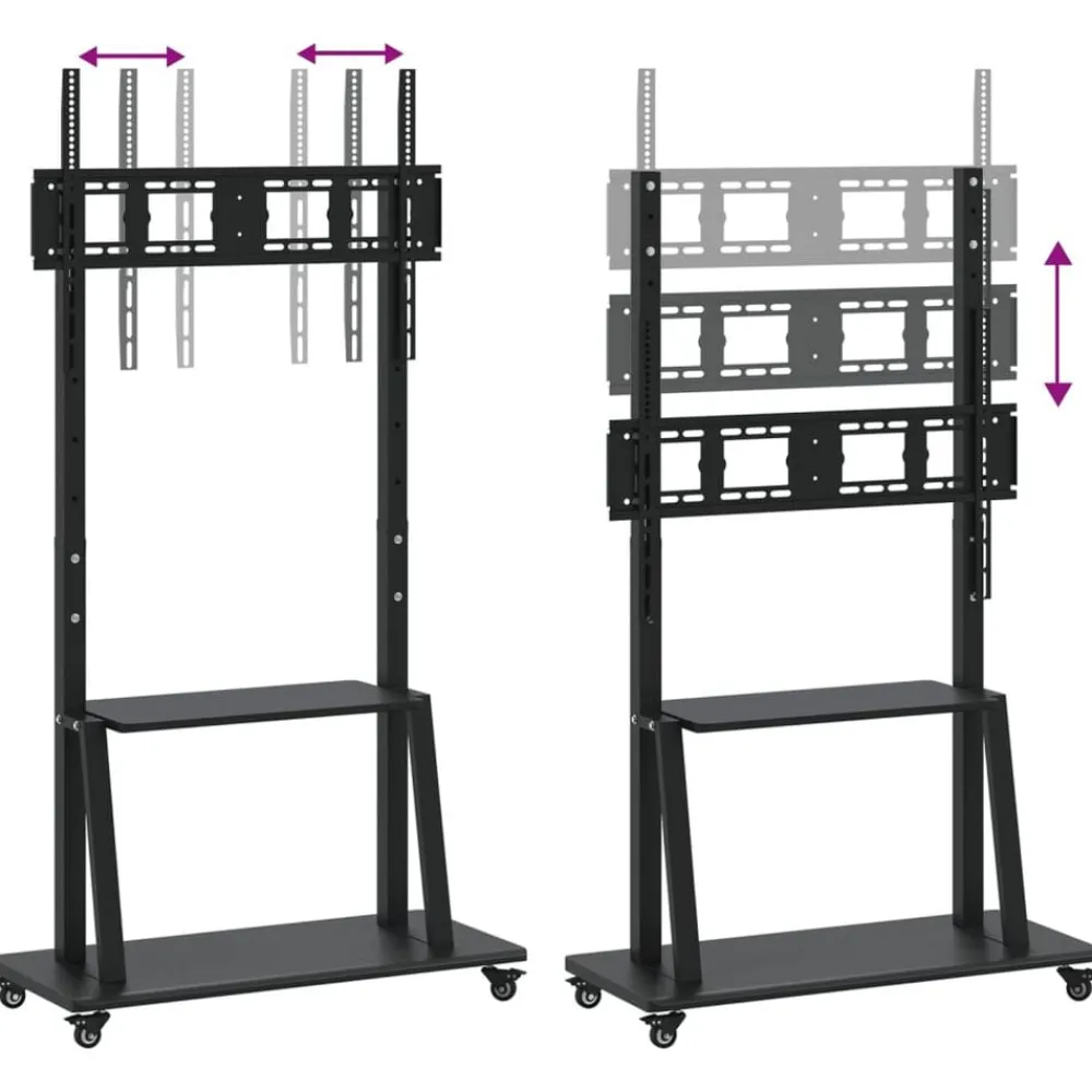 vidaXL Soporte TV con ruedas pantalla 32-90'' Max VESA 800x600mm 100kg