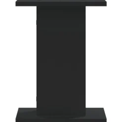 vidaXL Soportes altavoces 2 uds madera ingeniería 30x30x40 cm Negro New