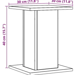 vidaXL Soportes altavoces 2 uds madera artesano 30x30x40 cm Roble Online