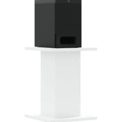 vidaXL Soportes altavoces 2 uds madera ingeniería 30x30x40 cm Blanco