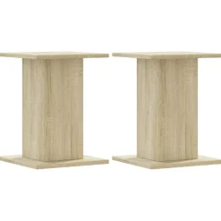 vidaXL Soportes altavoces 2 uds madera 30x30x40 cm Roble Sonoma New