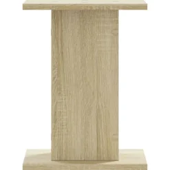 vidaXL Soportes altavoces 2 uds madera 30x30x40 cm Roble Sonoma New