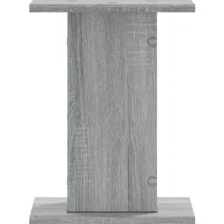 vidaXL Soportes altavoces 2 uds madera 30x30x40 cm Gris sonoma Discount