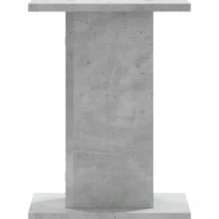 vidaXL Electrónica-Soportes altavoces 2 uds madera gris hormigón 30x30x40 cm