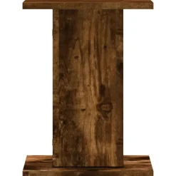 vidaXL Soportes altavoces 2 uds madera 30x30x40 cm Roble ahumado Best