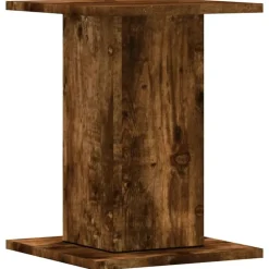 vidaXL Soportes altavoces 2 uds madera 30x30x40 cm Roble ahumado Best