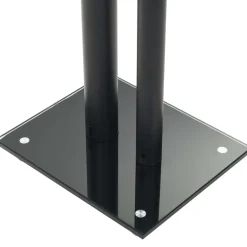 vidaXL Electrónica-Soportes altavoz vidrio templado diseño 2 pilares 2 uds