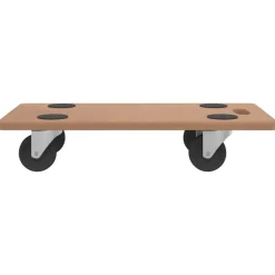 vidaXL Manipulación De Materiales-Soportes con ruedas 2 uds madera de ingeniería rectangular