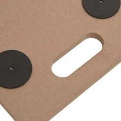 vidaXL Manipulación De Materiales-Soportes con ruedas 2 uds madera de ingeniería rectangular