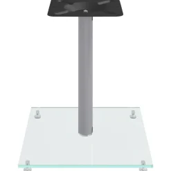 vidaXL Electrónica-Soportes de altavoces 2 uds vidrio templado 1 pilar