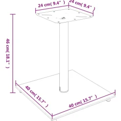 vidaXL Electrónica-Soportes de altavoces 2 uds vidrio templado 1 pilar