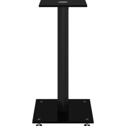 vidaXL Electrónica-Soportes de altavoces 2 uds vidrio templado 1 pilar