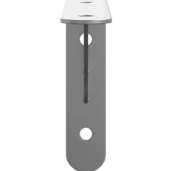 vidaXL Estanterías-Soportes de estante 4 uds acero inoxidable plata 15x2,5x11,5 cm