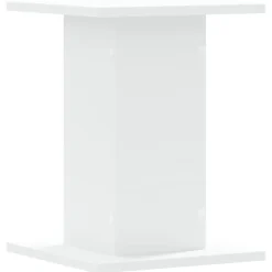 vidaXL Soportes de plantas 2 uds madera ingeniería 30x30x40 cm Blanco Outlet