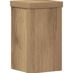vidaXL Soportes de plantas 2 uds madera artisian 10x10x18 cm Roble Clearance