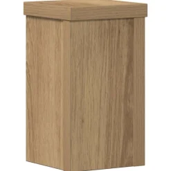 vidaXL Soportes de plantas 2 uds madera artisian 10x10x18 cm Roble Clearance