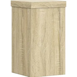 vidaXL Soportes de plantas 2 uds madera 10x10x18 cm Roble Sonoma Outlet