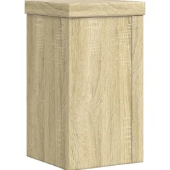 vidaXL Soportes de plantas 2 uds madera 10x10x18 cm Roble Sonoma Outlet