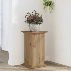 vidaXL Jardín-Soportes de planta madera ingeniería artisian 33x33x60 cm
