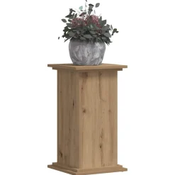 vidaXL Jardín-Soportes de planta madera ingeniería artisian 33x33x60 cm