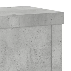 vidaXL Soportes de plantas 2 uds madera gris hormigón 10x10x18 cm Gris hormig&oacute;n