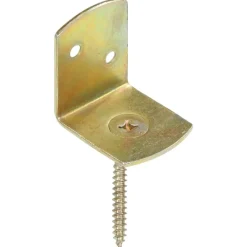 vidaXL Accesorios De Bricolaje-Soportes del panel de la valla 4 uds en L metal galvanizado