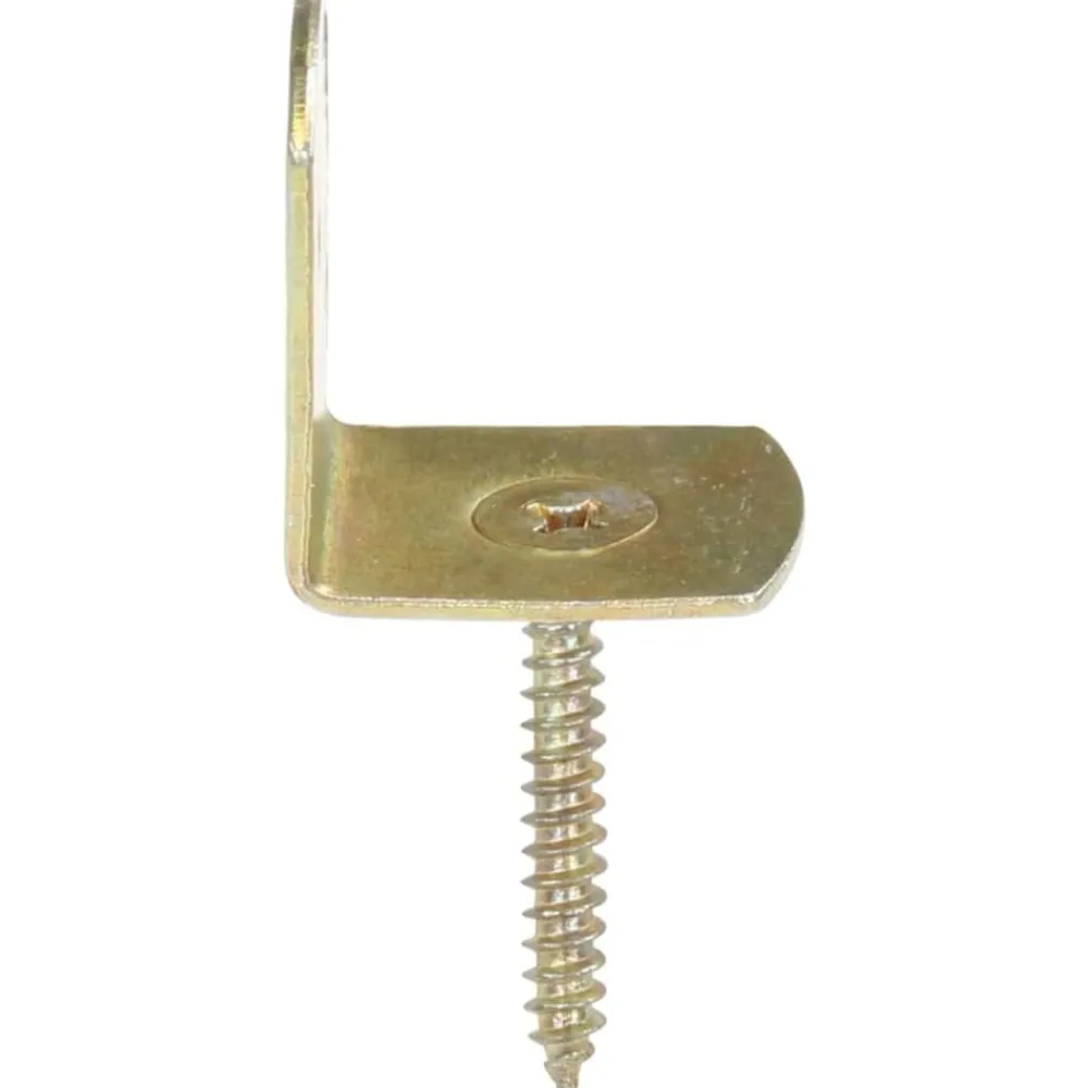 vidaXL Accesorios De Bricolaje-Soportes del panel de la valla 4 uds en L metal galvanizado