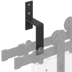 vidaXL Soportes derivación puerta granero 5 piezas para rieles planos Discount