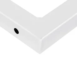 vidaXL Soportes estante de lavabo 2 uds rectangular acero Blanco Sale