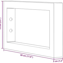 vidaXL Soportes estante de lavabo 2 uds rectangular acero Blanco Sale