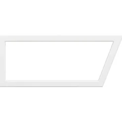 vidaXL Soportes estante de lavabo 2 unidades trapecio acero Blanco Outlet