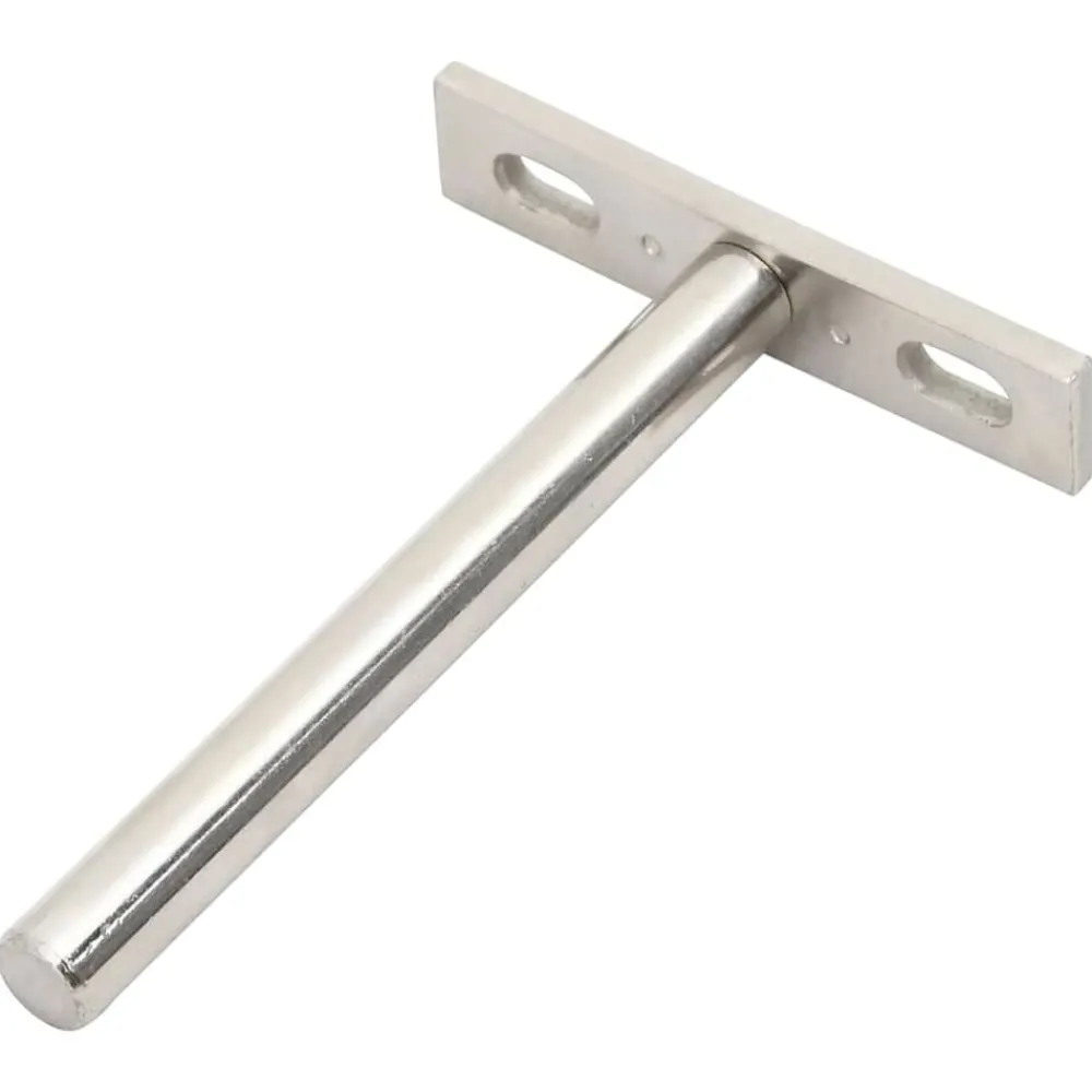 vidaXL Accesorios De Bricolaje-Soportes flotantes para estantes 12uds invisibles acero carbono